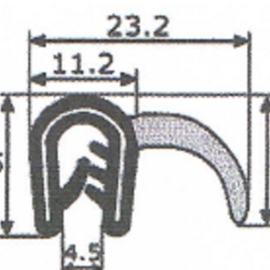 GOMA CONTORNO PUERTA CITROEN